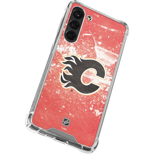 NHL Calgary Flames Frozen Galaxy S24 FE Clear Case